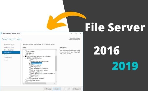 Servidor de Arquivos - Windows Server 2019 + Win Server 2016