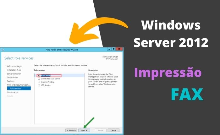 Windows Server 2012 – Servidor de Impressão e Fax
